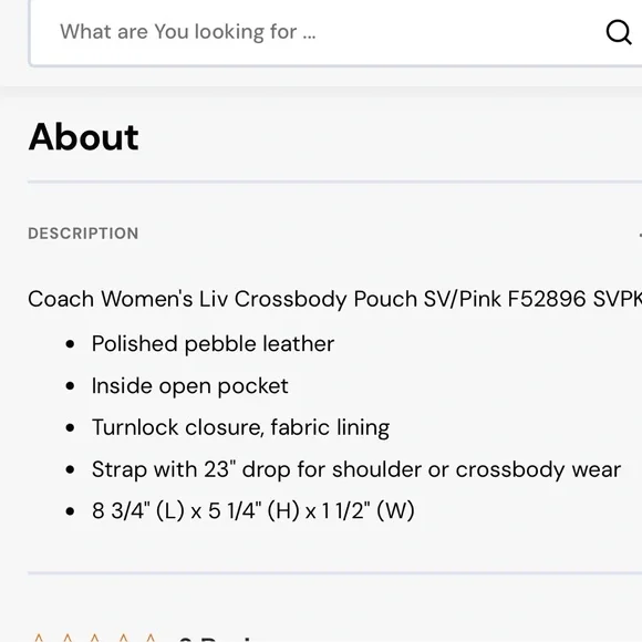 🌸 NWOT COACH F52896 Liv Turn lock Crossbody Bag Handbag Purse Pink - Picture 6 of 6